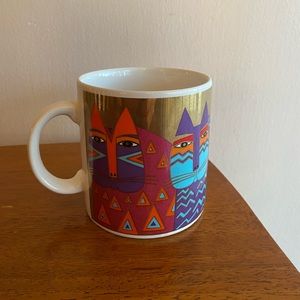 Vintage Laurel Burch Wild Cats Mug 90s
